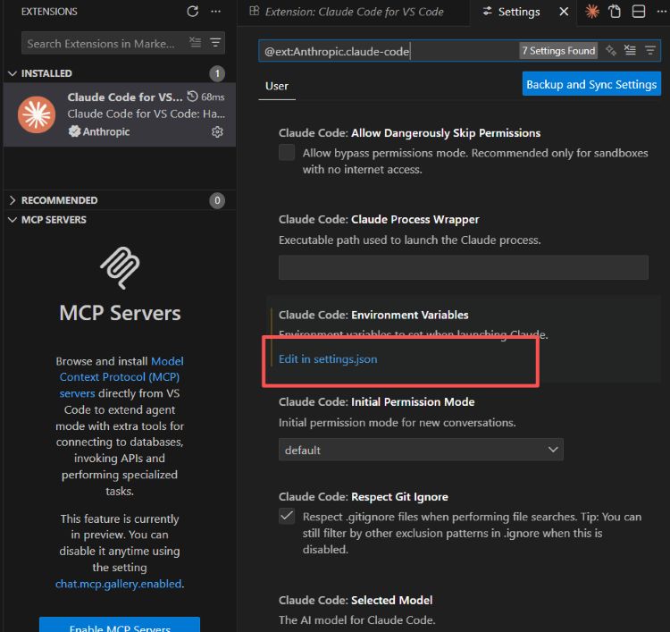 VS Code JSON 配置页面